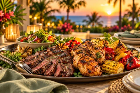 Barbecue Feast, an illustrative serving suggestion